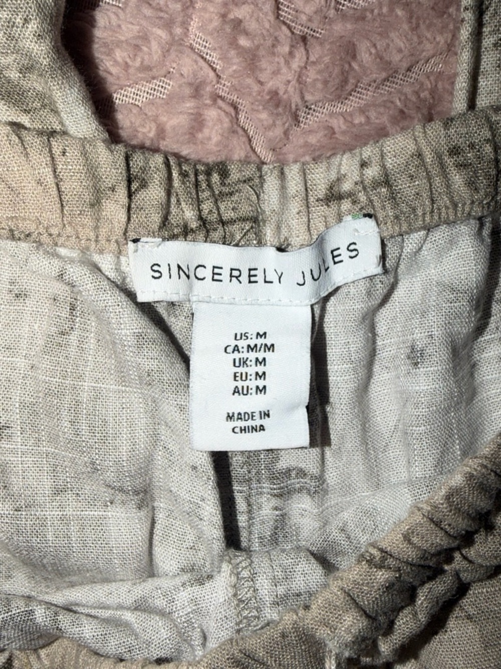 Sincerely Jules Neutral Beige Linen Pants